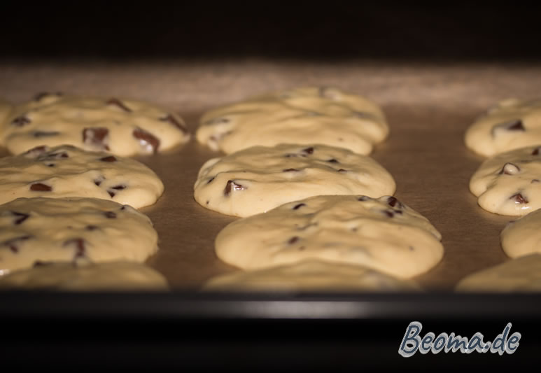 Der Cookieteig zerläuft während des Backvorgangs